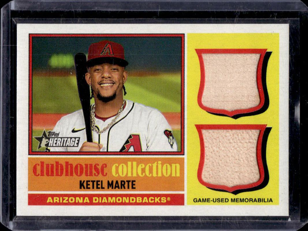 Ketel Marte 2025 Topps Heritage #CCSDR-KM Clubhouse Collection Single-Player Dual Relics RAW