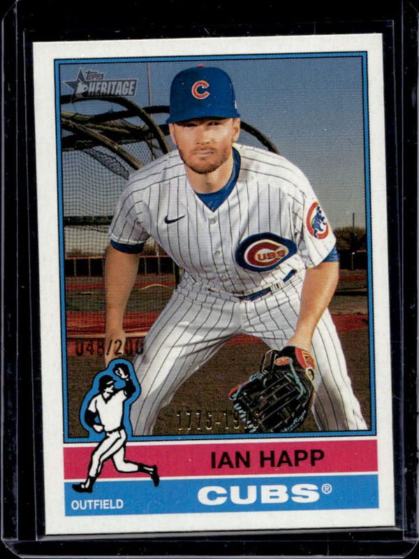 Ian Happ 2025 Topps Heritage #222 Bicentennial /200 RAW