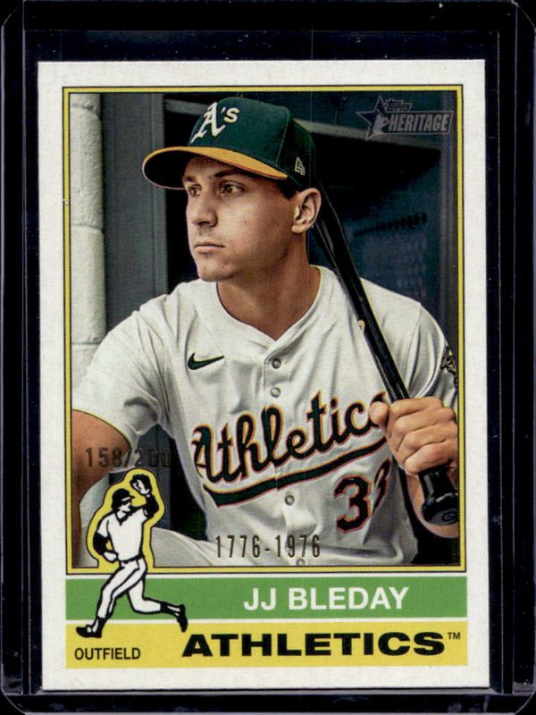 JJ Bleday 2025 Topps Heritage #421 Bicentennial /200 RAW