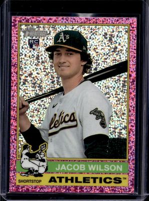 2025 Topps Heritage #15 Chrome - Pink Sparkle Refractor
