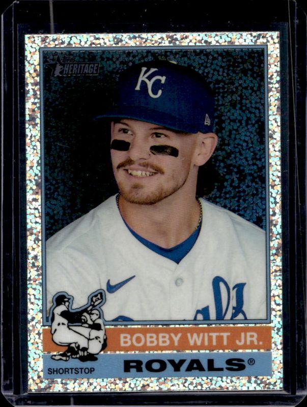 2025 Topps Heritage #92 Chrome - Silver Sparkle Refractor