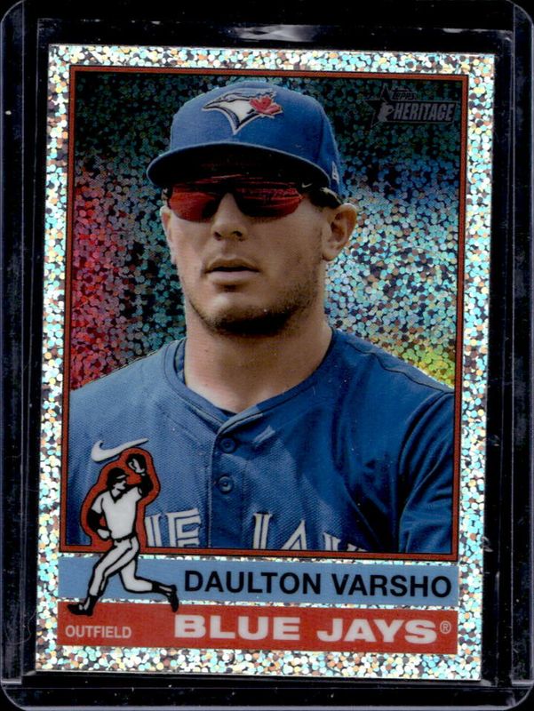 Daulton Varsho 2025 Topps Heritage #236 Chrome - Silver Sparkle Refractor RAW