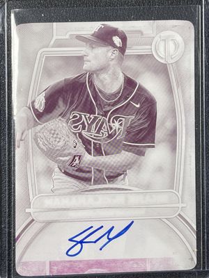 2025 Topps Tribute #TA-SM Tribute Autograph - Magenta Printing Plate /1