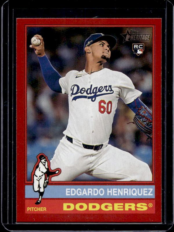 2025 Topps Heritage #180 Red Border