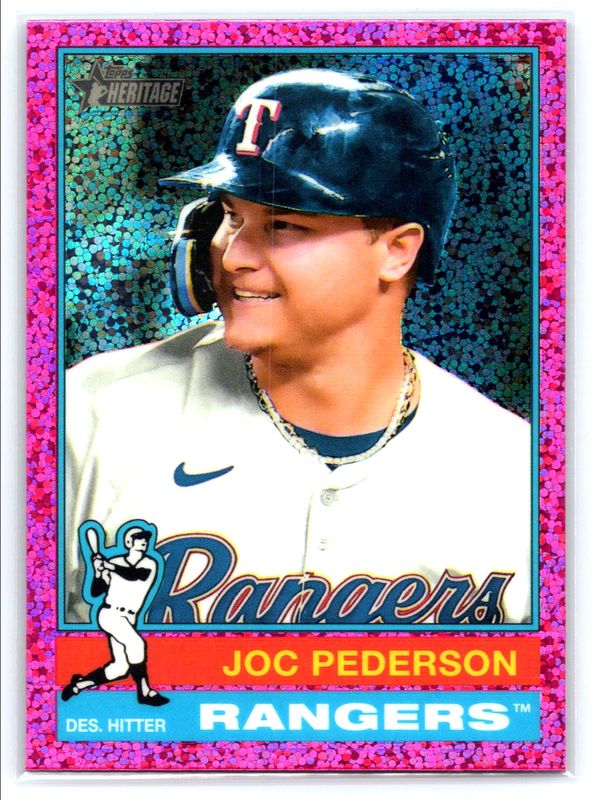 2025 Topps Heritage #158 Chrome - Pink Sparkle Refractor