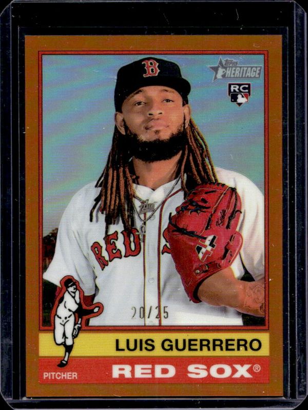 2025 Topps Heritage #306 Chrome - Orange Refractor /25