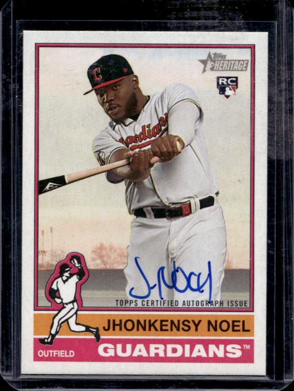 Jhonkensy Noel 2025 Topps Heritage #ROA-JN Real One Autographs Rookie RAW