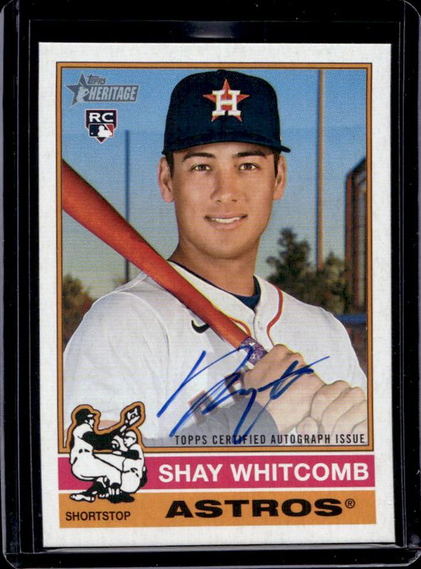 Shay Whitcomb 2025 Topps Heritage #ROA-SW Real One Autographs Rookie RAW