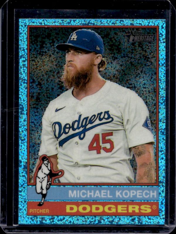 2025 Topps Heritage #288 Chrome - Light Blue Sparkle Refractor