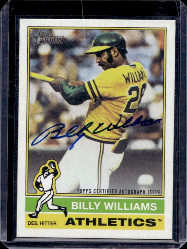 Billy Williams 2025 Topps Heritage #76RO-BW Real One Autographs RAW