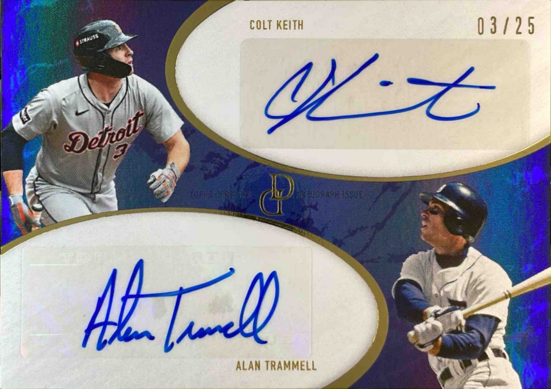 2025 Topps Dynamic Duals #30D Dual Autographs - Blue /25