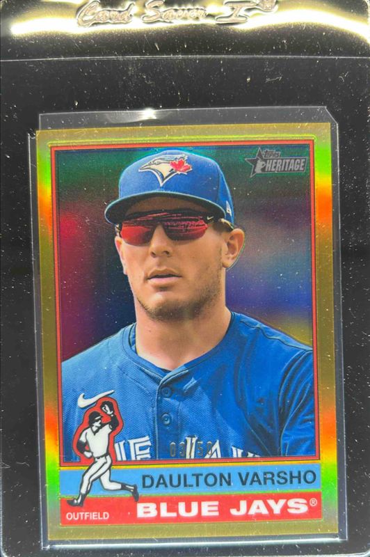 Daulton Varsho 2025 Topps Heritage #236 Chrome - Gold Refractor /50 RAW
