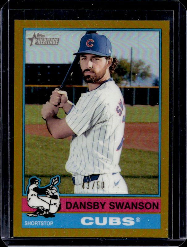 2025 Topps Heritage #128 Chrome - Gold Refractor /50