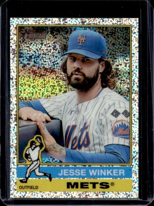 2025 Topps Heritage #468 Chrome - Silver Sparkle Refractor