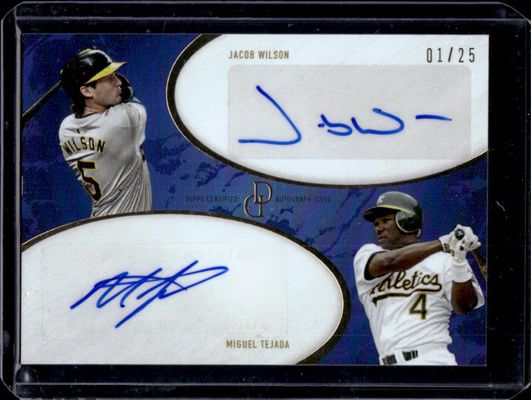 2025 Topps Dynamic Duals #20D Dual Autographs - Blue /25