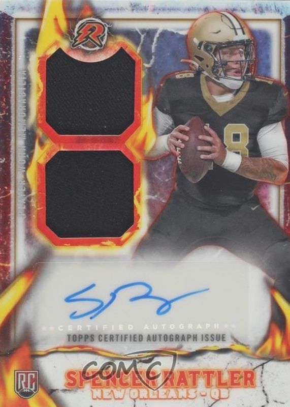 Spencer Rattler 2024 Topps Resurgence #IPA-SR Ignite Rookie Patch Autographs RAW