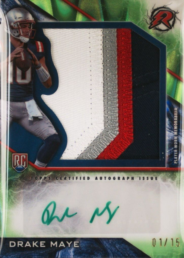 Drake Maye 2024 Topps Resurgence #RPA-DM Resurgence Rookie Patch ...