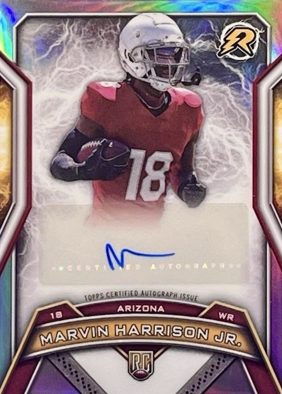 Marvin Harrison Jr. 2024 Topps Resurgence #RRS-MHJ Resurgence Rookie Signatures RAW