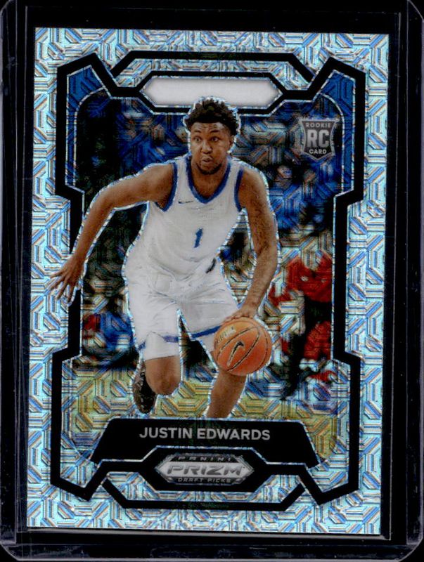 Justin Edwards 2024 Prizm Draft Picks #25 Mojo /25 RAW