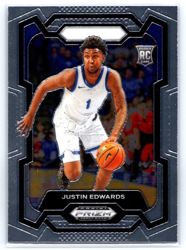 Justin Edwards 2024 Prizm Draft Picks #25 Base RAW