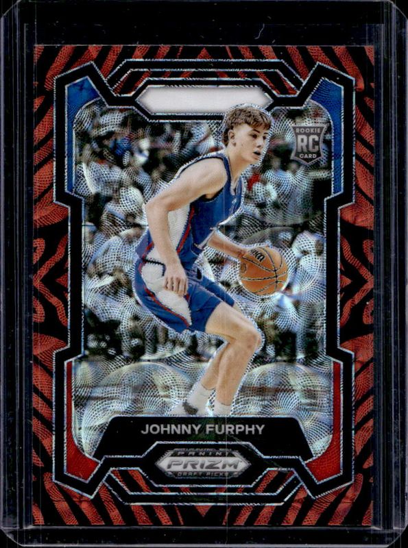 Johnny Furphy 2024 Prizm Draft Picks #91 Tiger Stripe /(SSP) Price