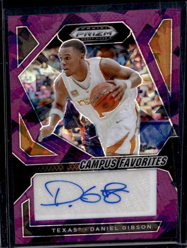 2024 Prizm Draft Picks #CFS-DGB Campus Favorites Signatures - Purple Ice /99