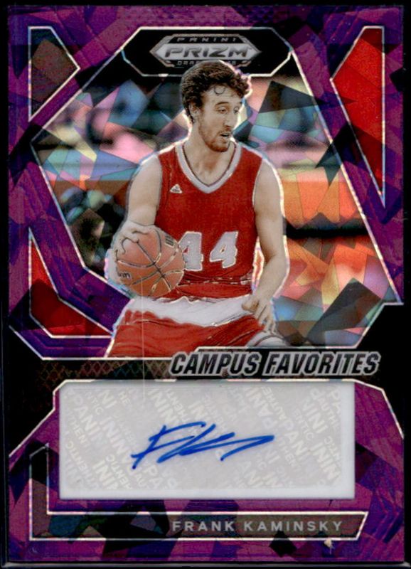 2024 Prizm Draft Picks #CFS-FKM Campus Favorites Signatures - Purple Ice /99