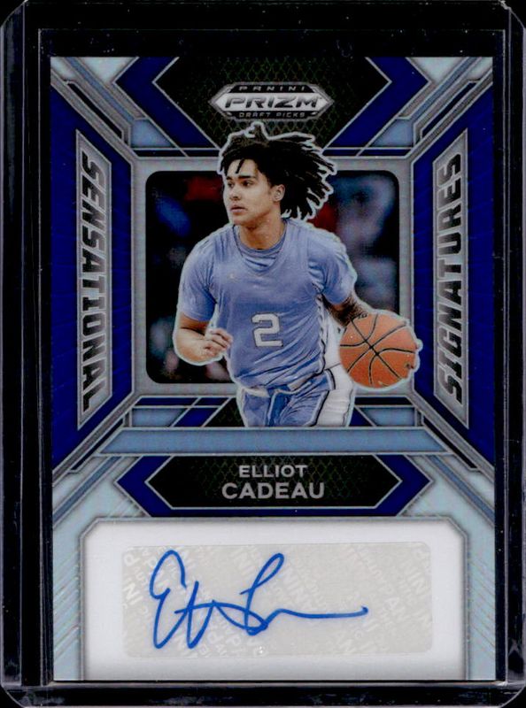 2024 Prizm Draft Picks #SS-ELC Sensational Signatures - Blue /149