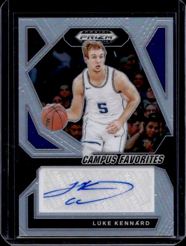Luke Kennard 2024 Prizm Draft Picks #CFS-LKK Campus Favorites Signatures - Silver RAW