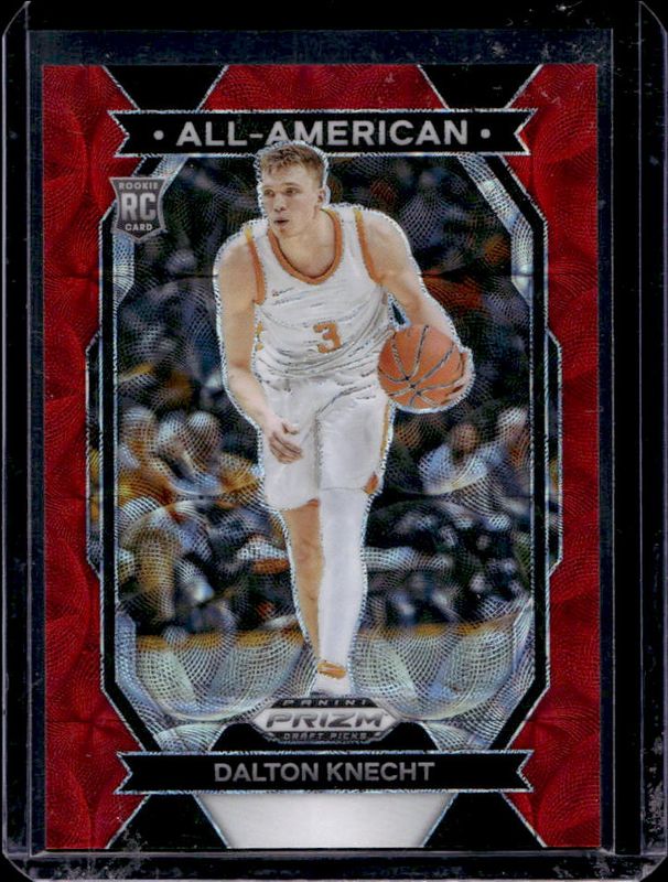 Dalton Knecht 2024 Prizm Draft Picks #30 All-American - Red Scope /88 Rookie RAW