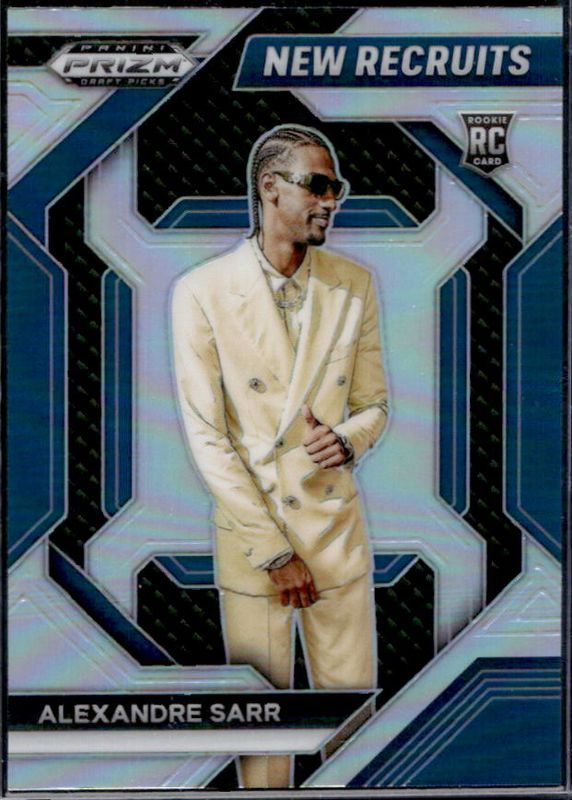 Alexandre Sarr 2024 Prizm Draft Picks #4 New Recruits - Silver Rookie RAW