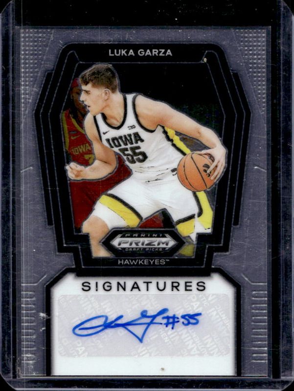 Luka Garza 2024 Prizm Draft Picks #S-LKG Signatures RAW