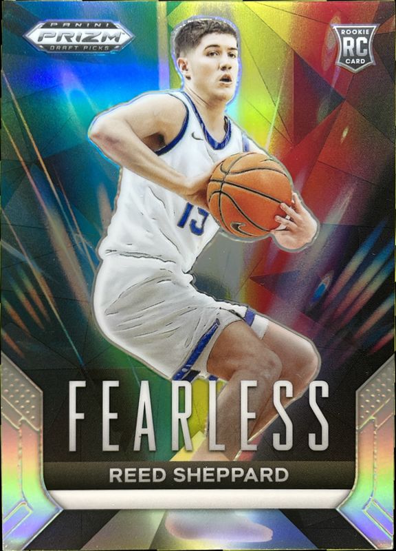 Reed Sheppard 2024 Prizm Draft Picks #20 Fearless - Silver Rookie RAW