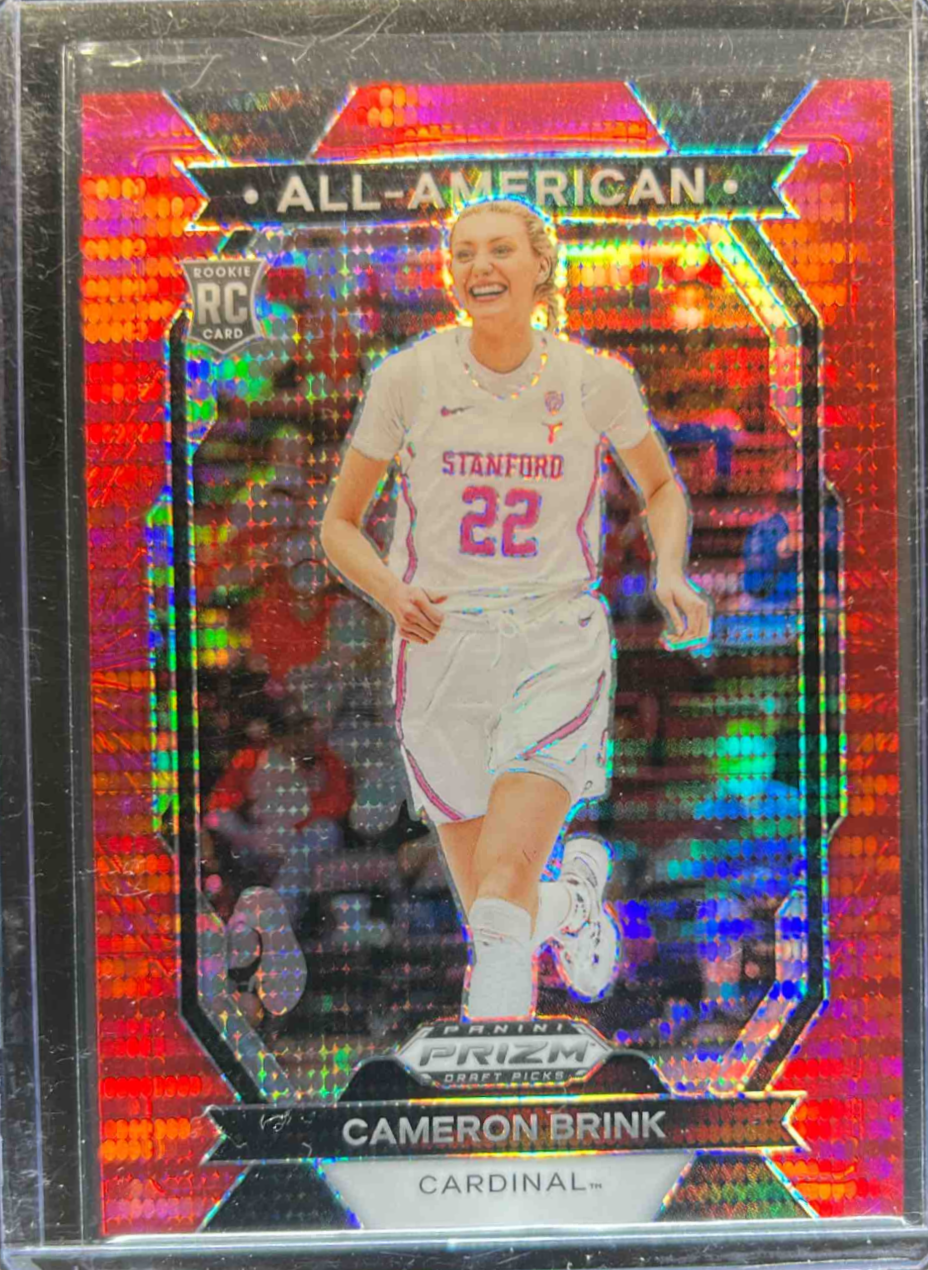 Cameron Brink 2024 Prizm Draft Picks #10 All-American - Red Pulsar /299