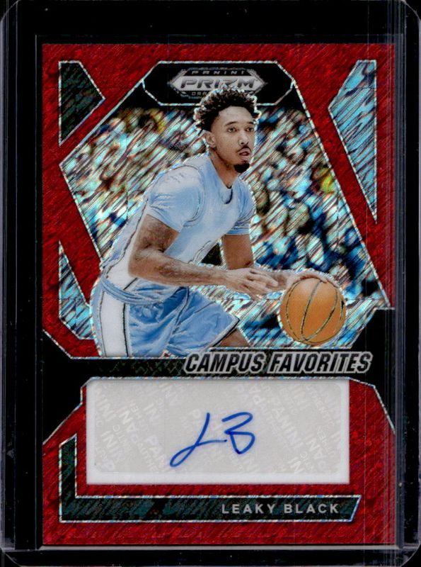 2024 Prizm Draft Picks #CFS-LBK Campus Favorites Signatures - Red Shimmer /11