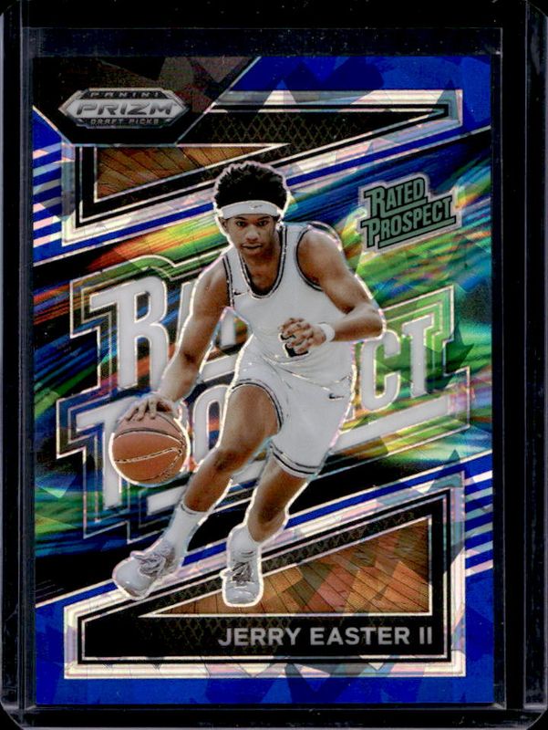 Jerry Easter II 2024 Prizm Draft Picks #9 Rated Prospect - Blue Ice /99 ...
