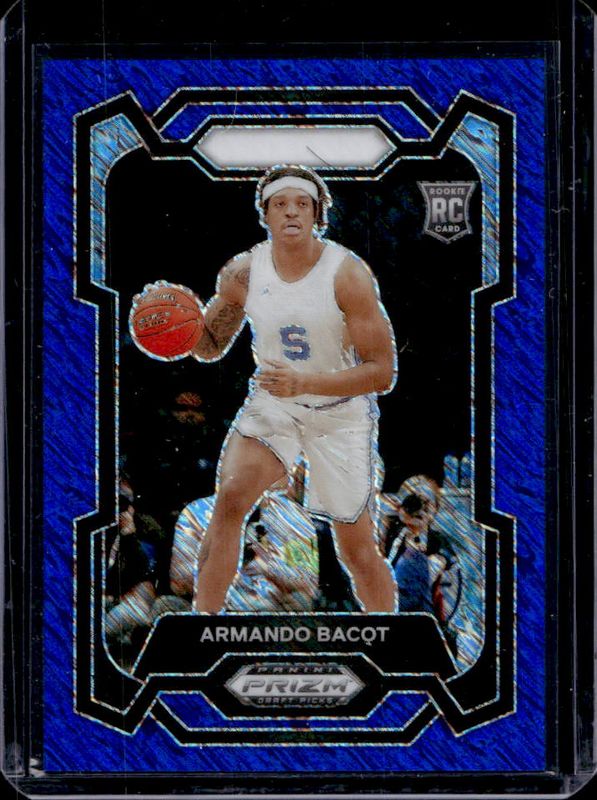 Armando Bacot 2024 Prizm Draft Picks #79 Blue Shimmer /19 RAW