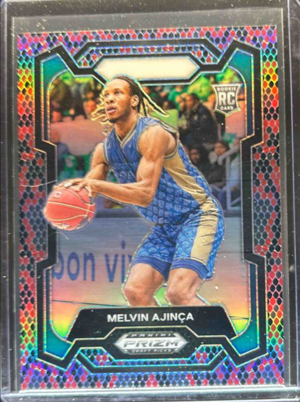 Melvin Ajinca 2024 Prizm Draft Picks #48 Snakeskin /(SSP) RAW