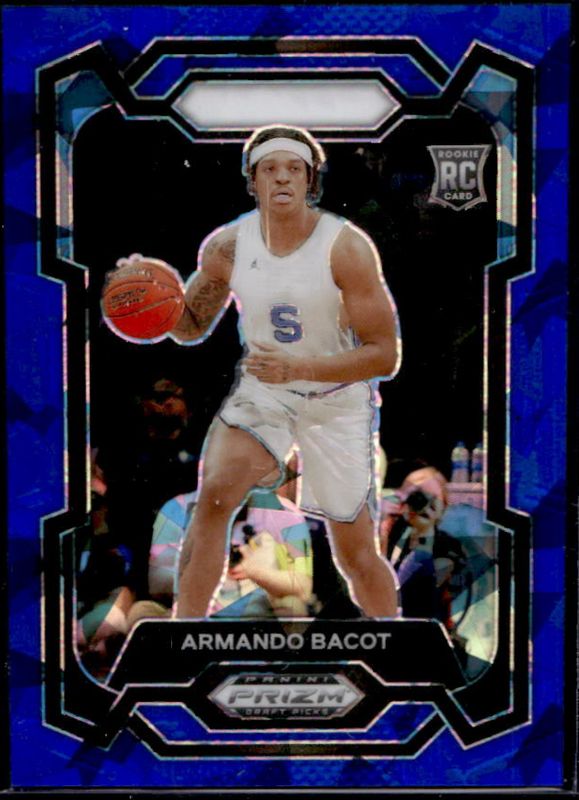 Armando Bacot 2024 Prizm Draft Picks #79 Blue Ice /99 RAW