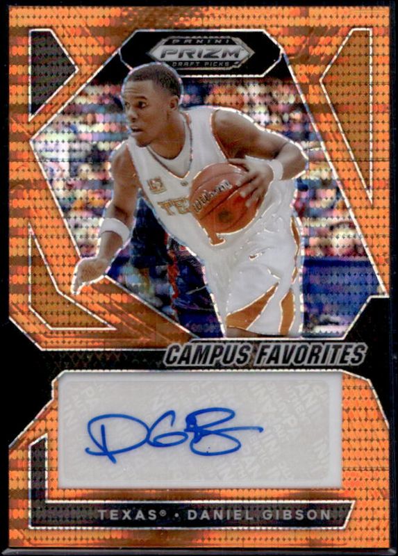 2024 Prizm Draft Picks #CFS-DGB Campus Favorites Signatures - Orange Pulsar /49