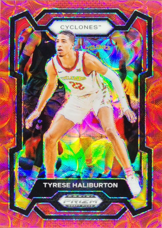 Tyrese Haliburton 2024 Prizm Draft Picks #65 Red Scope /88 RAW