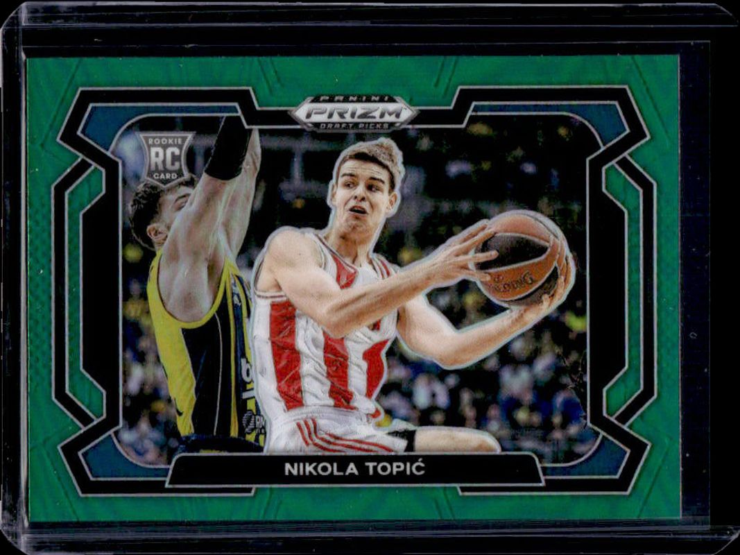 Nikola Topic 2024 Prizm Draft Picks #10b Green Rookie RAW