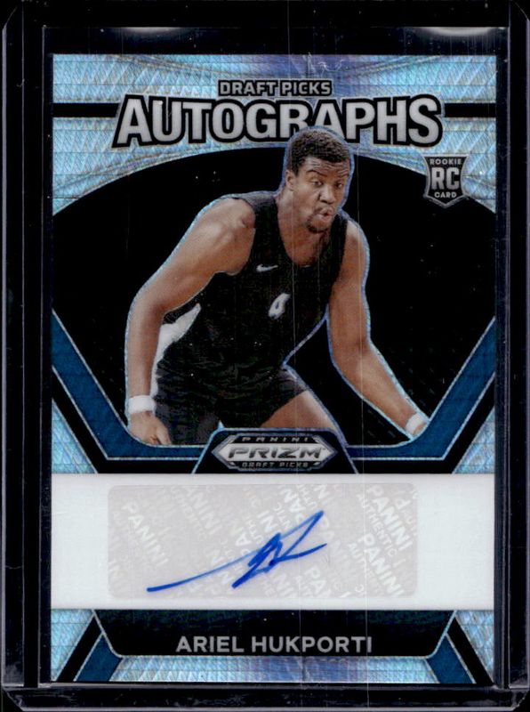 Ariel Hukporti 2024 Prizm Draft Picks #DPA-HUK Draft Picks Autographs - Hyper Rookie RAW