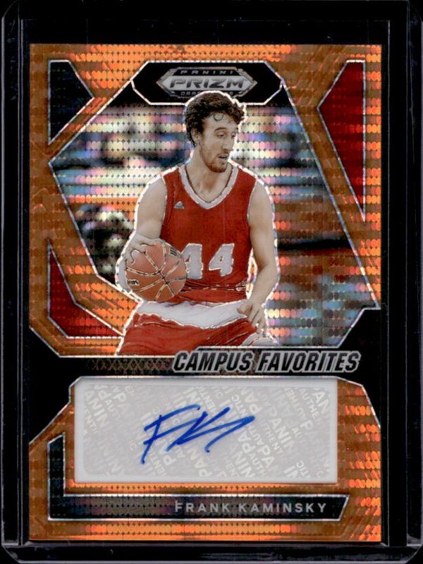 2024 Prizm Draft Picks #CFS-FKM Campus Favorites Signatures - Orange Pulsar /49