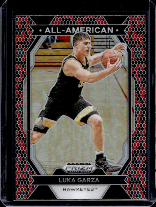 Luka Garza 2024 Prizm Draft Picks #26 All-American - Snakeskin /(SSP) RAW