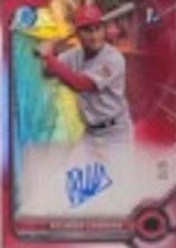 2022 Bowman Chrome #CPA-RCA Prospect Auto - Red Refractor /5 (1st)