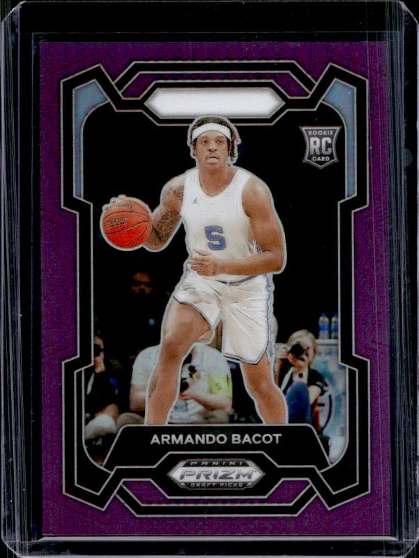 Armando Bacot 2024 Prizm Draft Picks #79 Purple /75 RAW