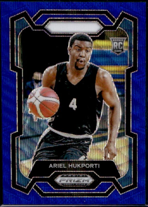 Ariel Hukporti 2024 Prizm Draft Picks #78 Blue Wave /249 Rookie RAW