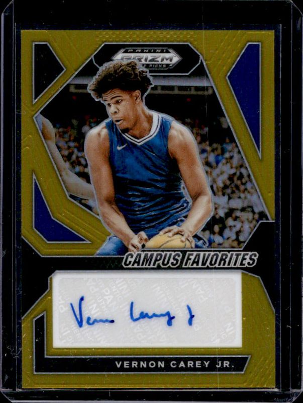 2024 Prizm Draft Picks #CFS-VCJ Campus Favorites Signatures - Gold /10