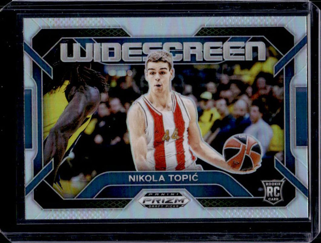 Nikola Topic 2024 Prizm Draft Picks #3 Widescreen - Silver Rookie RAW